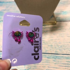 New- Claire’s crab earrings